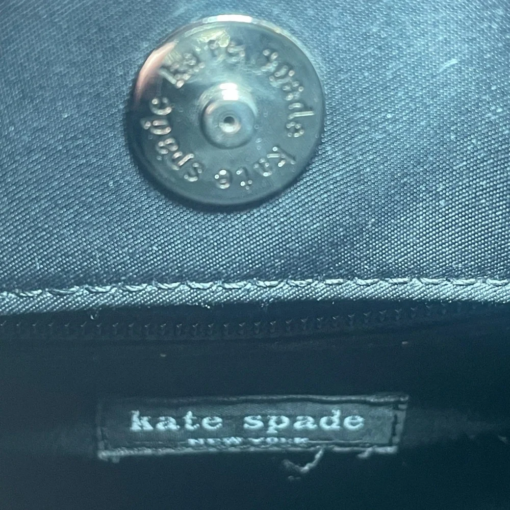 Kate Spade Black Structured Tote Bag | Classic Y2K Minimalist Handbag
